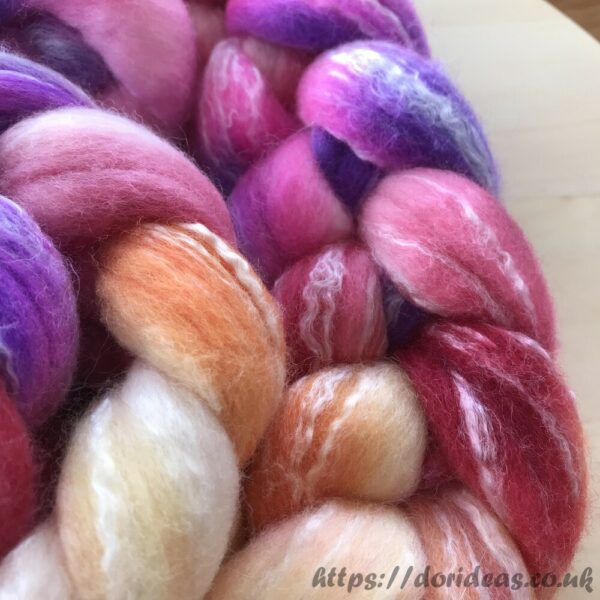 125g 70% Merino / 30% Bamboo Roving (218R05) - Image 5