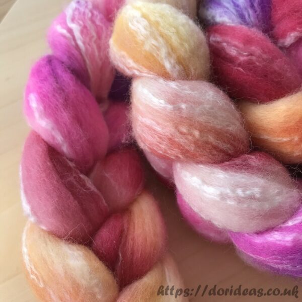 125g 70% Merino / 30% Bamboo Roving (218R05) - Image 7